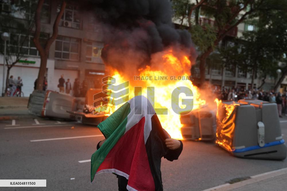 Unitary Demonstration in Barcelona in Favor of Palestine - Barcelona