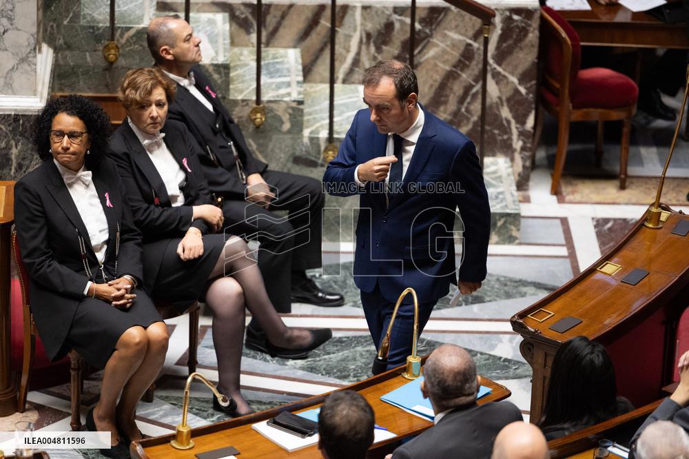 No-confidence motion against Prime Minister Lecornu government - Paris