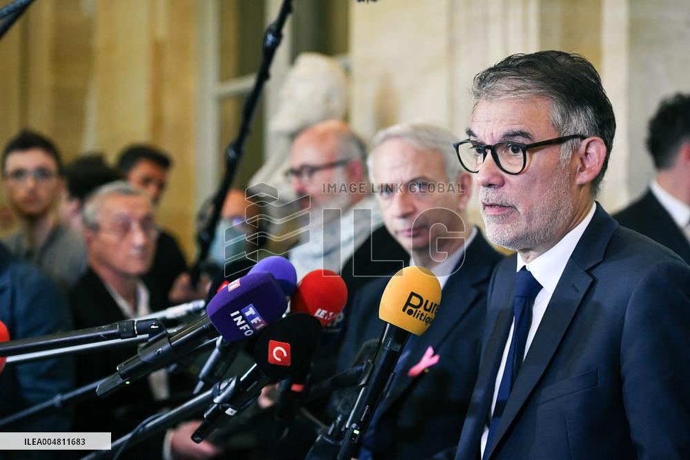 Motion de censure vote at the National Assembly in Paris FA