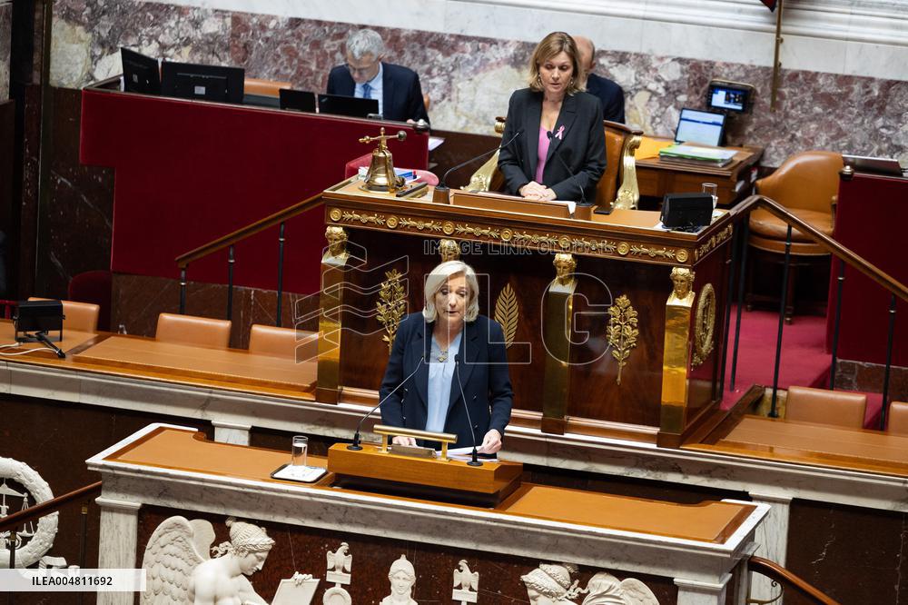 No-confidence motion against Prime Minister Lecornu government - Paris