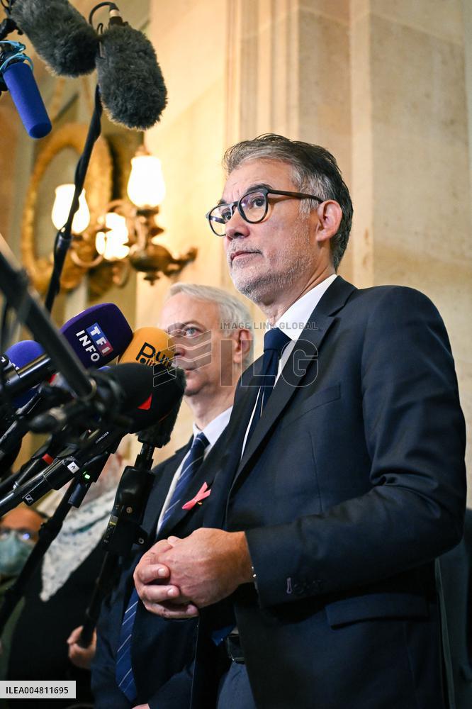 Motion de censure vote at the National Assembly in Paris FA