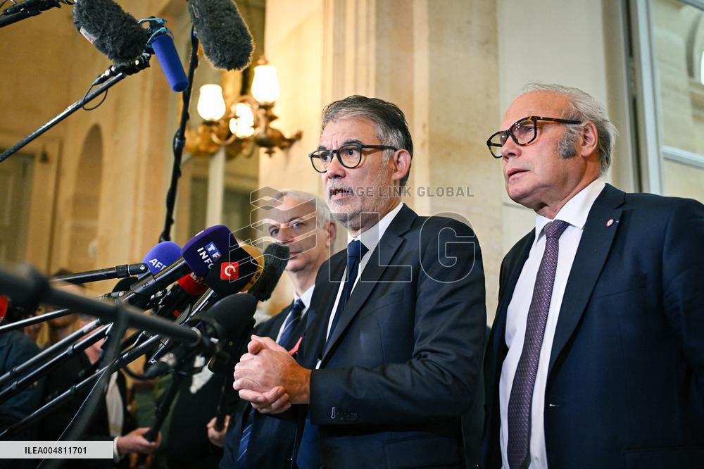 Motion de censure vote at the National Assembly in Paris FA