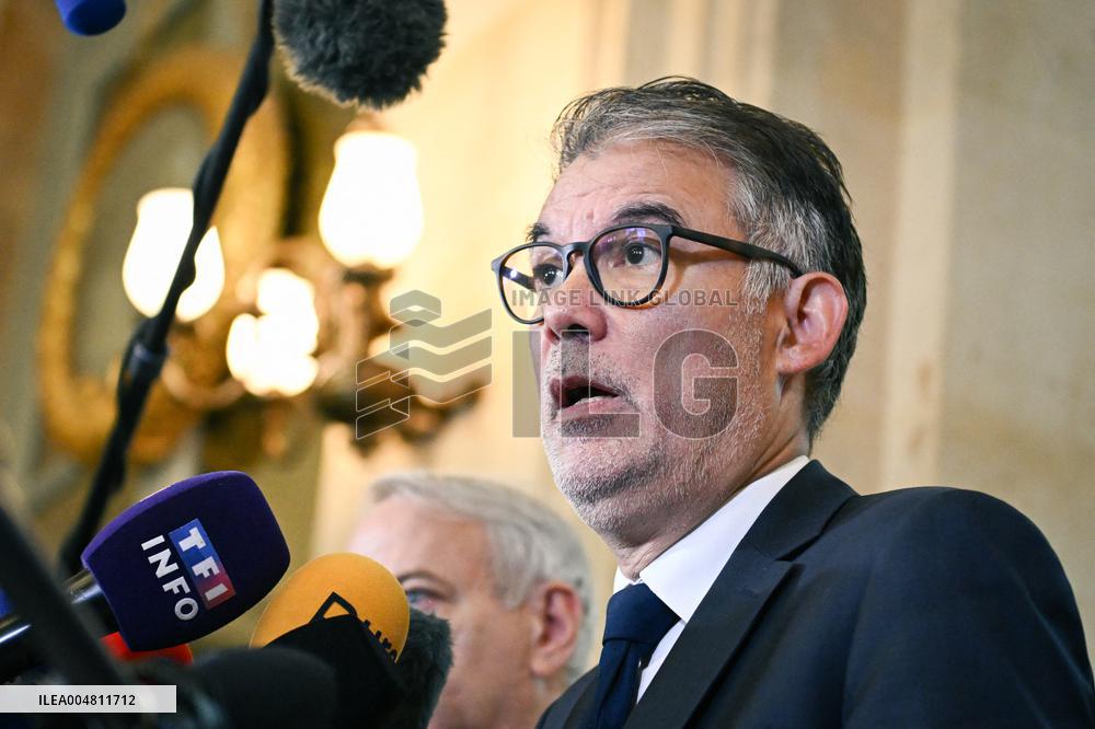 Motion de censure vote at the National Assembly in Paris FA