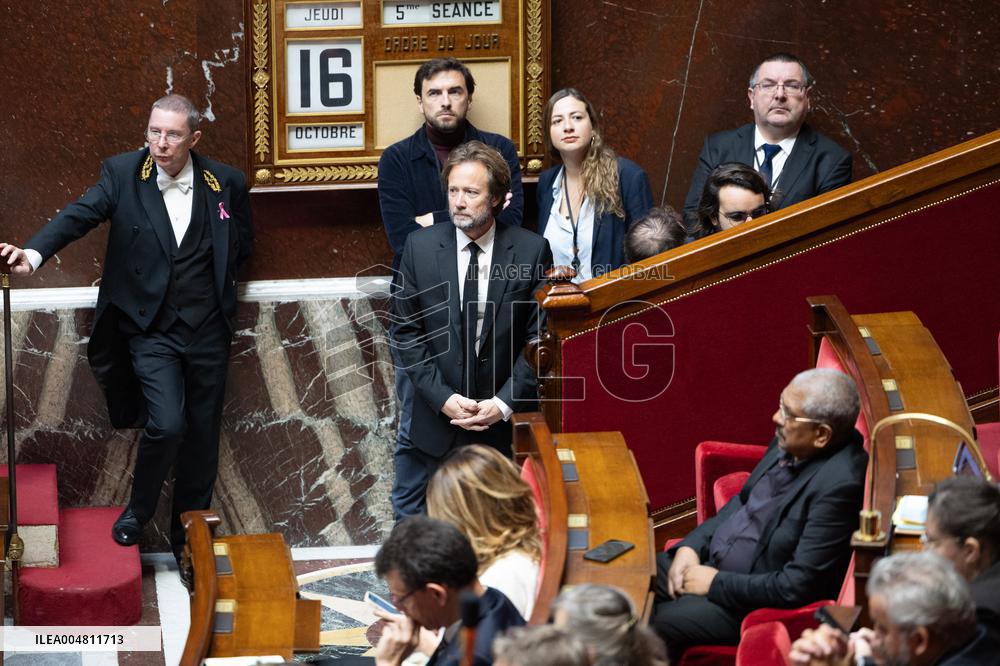 No-confidence motion against Prime Minister Lecornu government - Paris