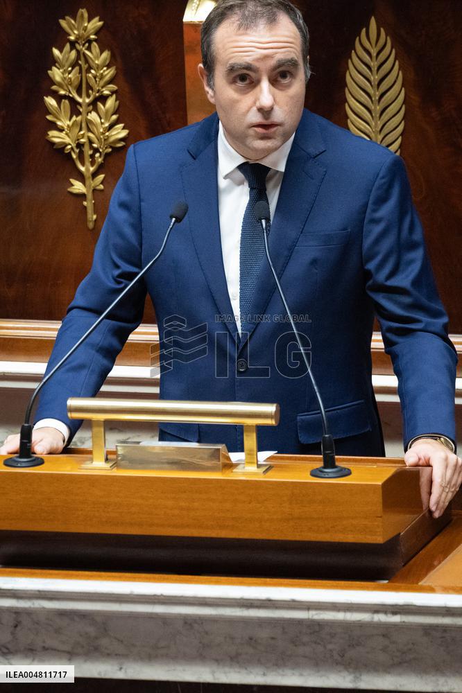 No-confidence motion against Prime Minister Lecornu government - Paris