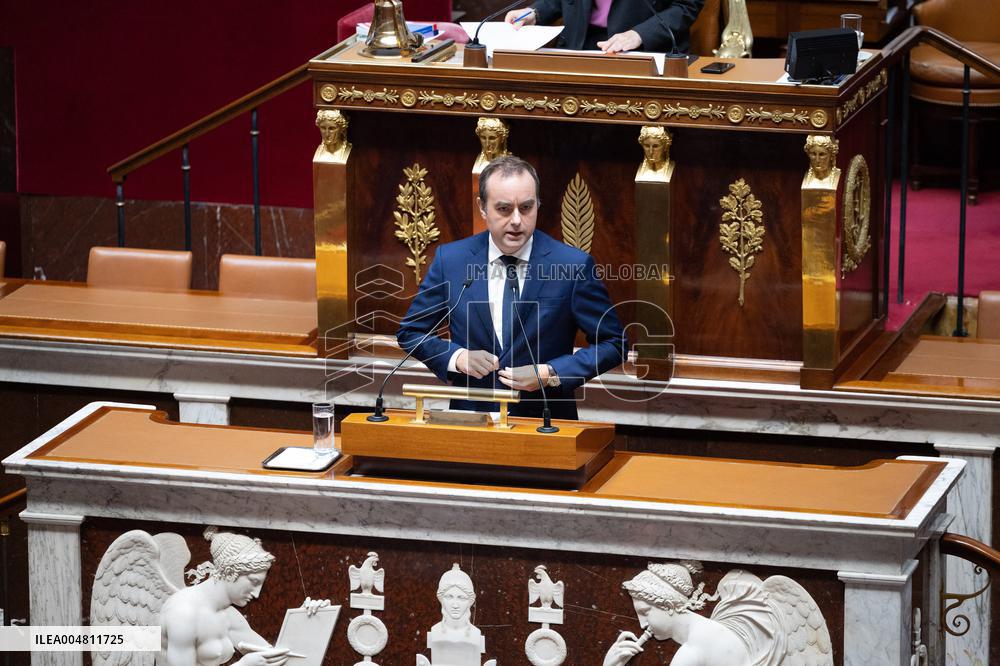 No-confidence motion against Prime Minister Lecornu government - Paris