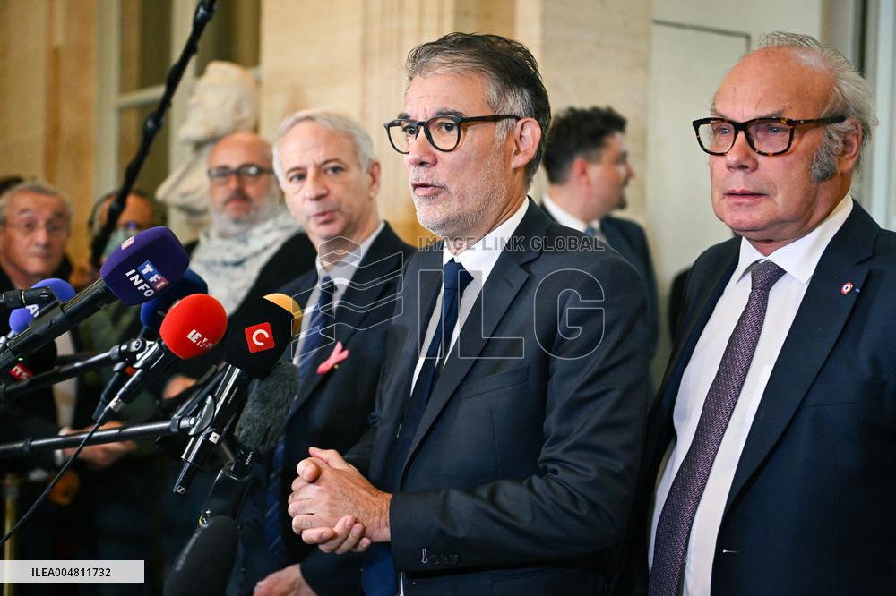 Motion de censure vote at the National Assembly in Paris FA