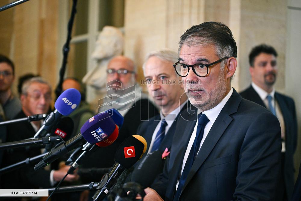 Motion de censure vote at the National Assembly in Paris FA