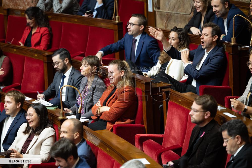 No-confidence motion against Prime Minister Lecornu government - Paris