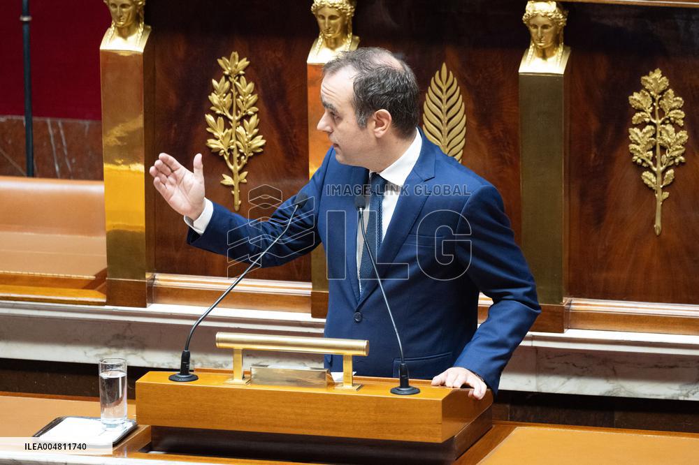 No-confidence motion against Prime Minister Lecornu government - Paris