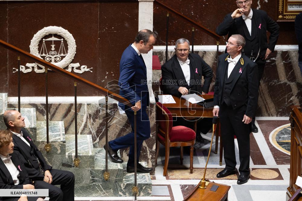 No-confidence motion against Prime Minister Lecornu government - Paris