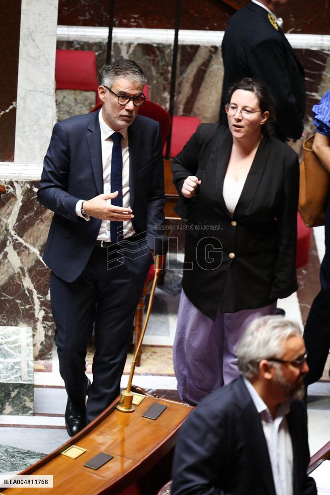 No-Confidence Motion Against Prime Minister Lecornu Government - Vote - Paris