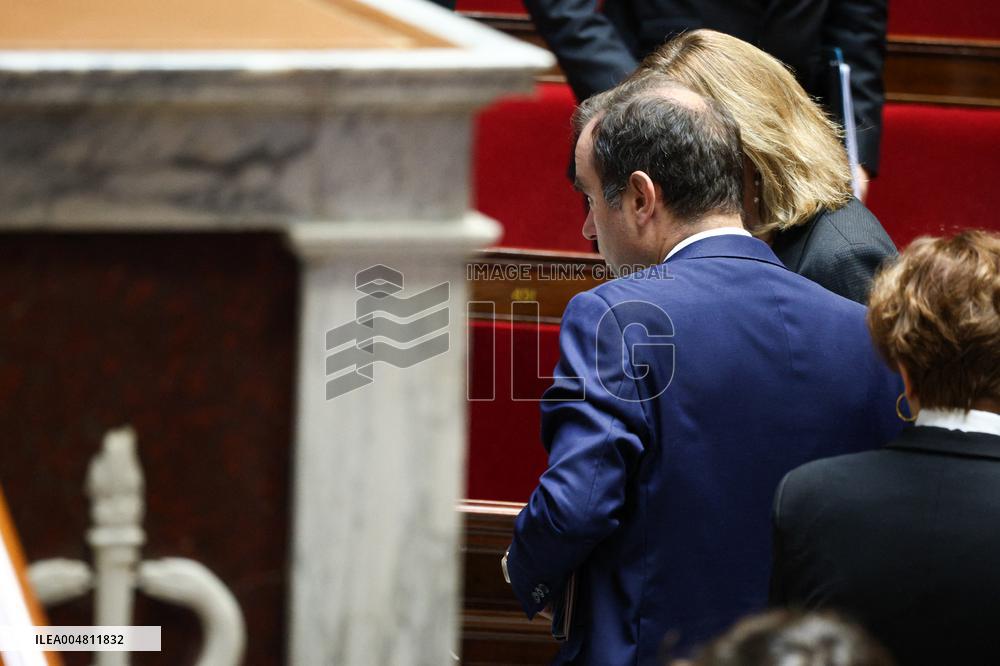 No-Confidence Motion Against Prime Minister Lecornu Government - Vote - Paris