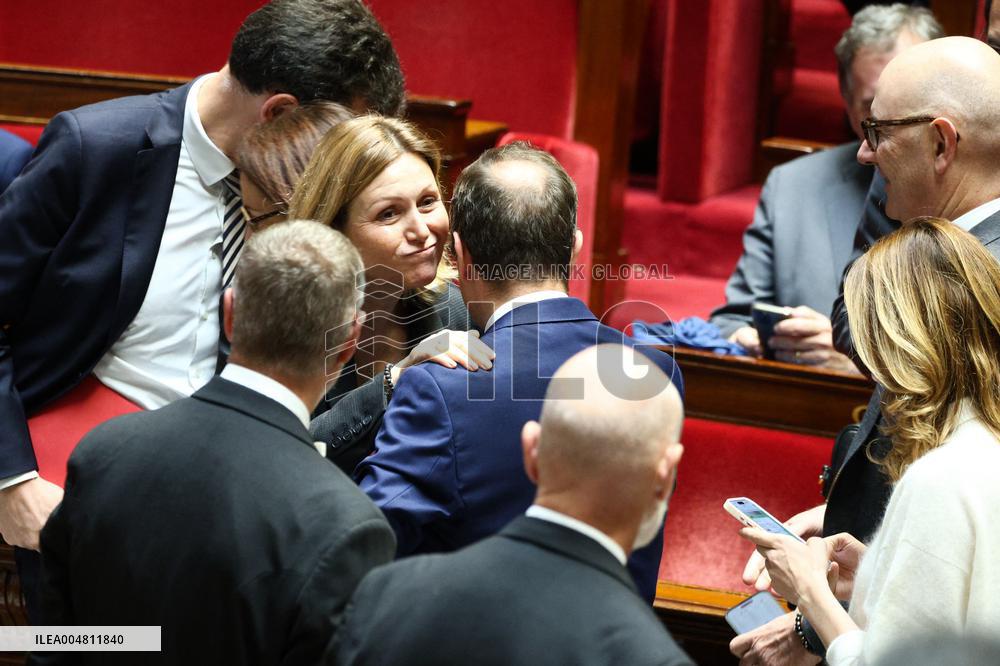 No-Confidence Motion Against Prime Minister Lecornu Government - Vote - Paris