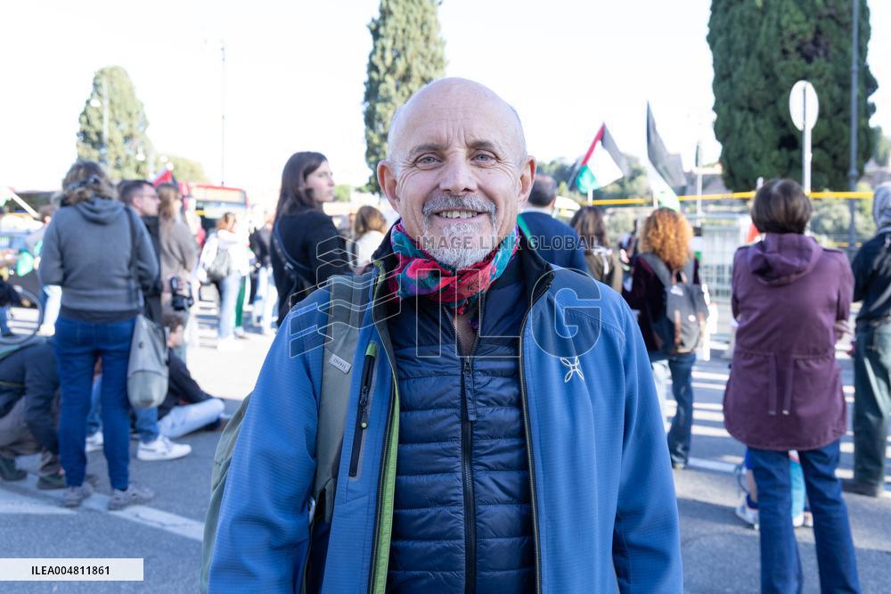 Rome, Sit-in during the World Food Day 2025 ceremony