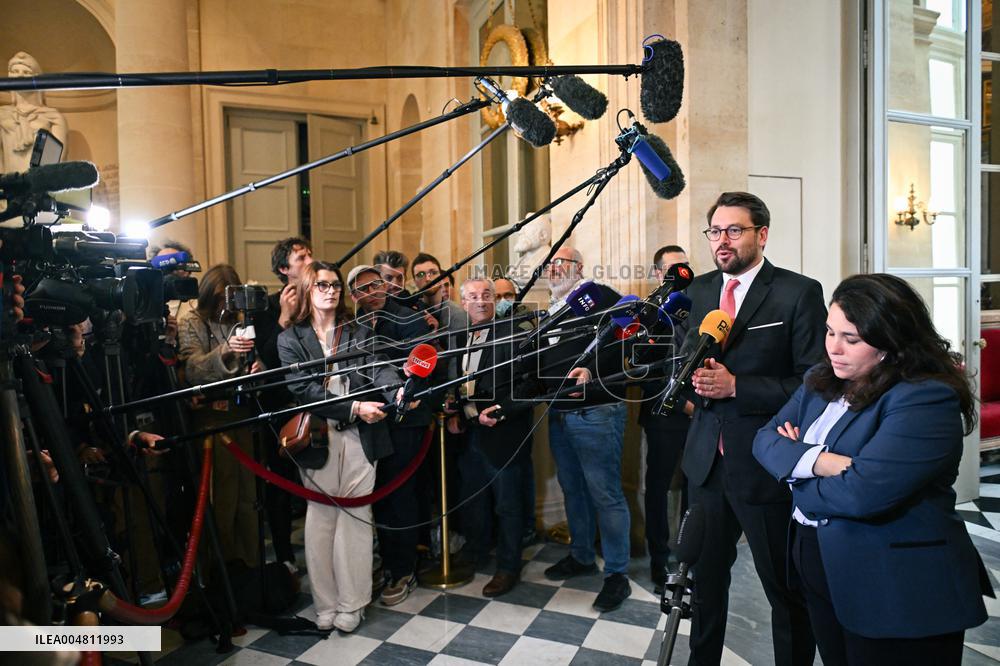 Motion de censure vote at the National Assembly in Paris FA