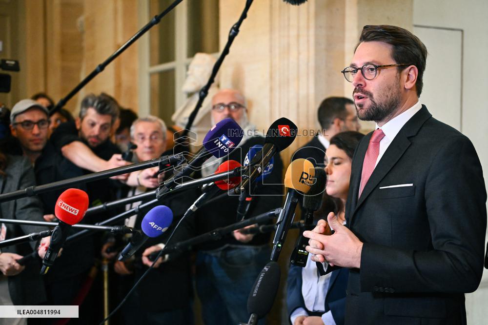 Motion de censure vote at the National Assembly in Paris FA