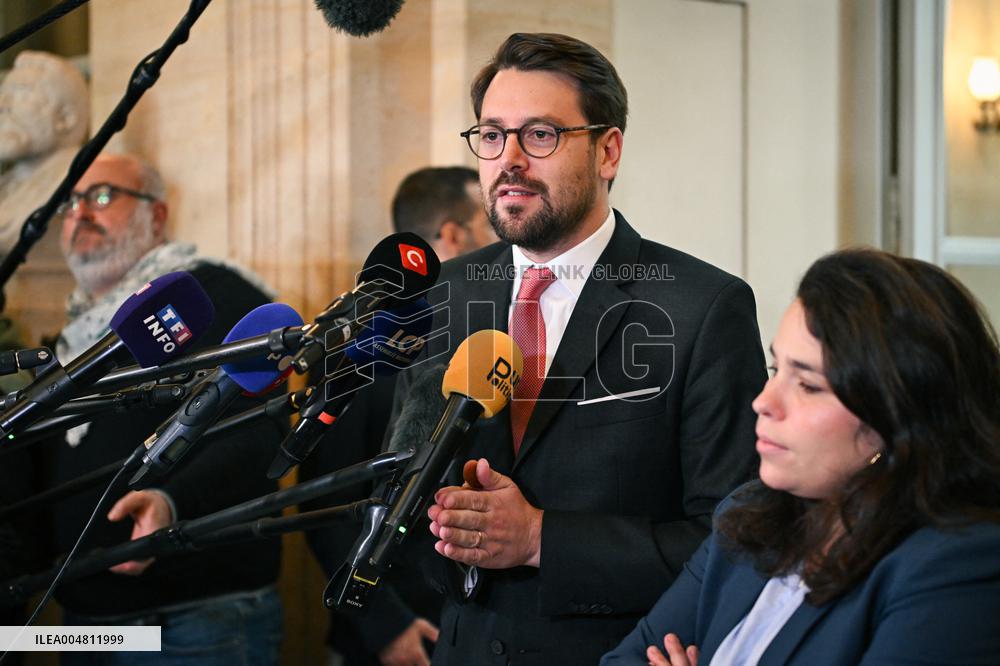 Motion de censure vote at the National Assembly in Paris FA