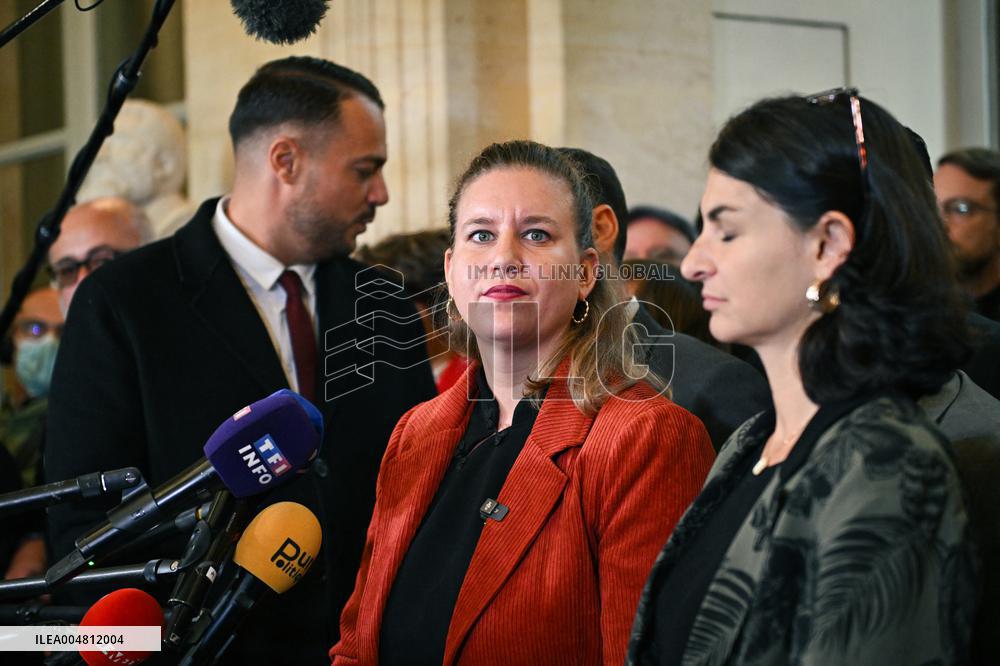 Motion de censure vote at the National Assembly in Paris FA