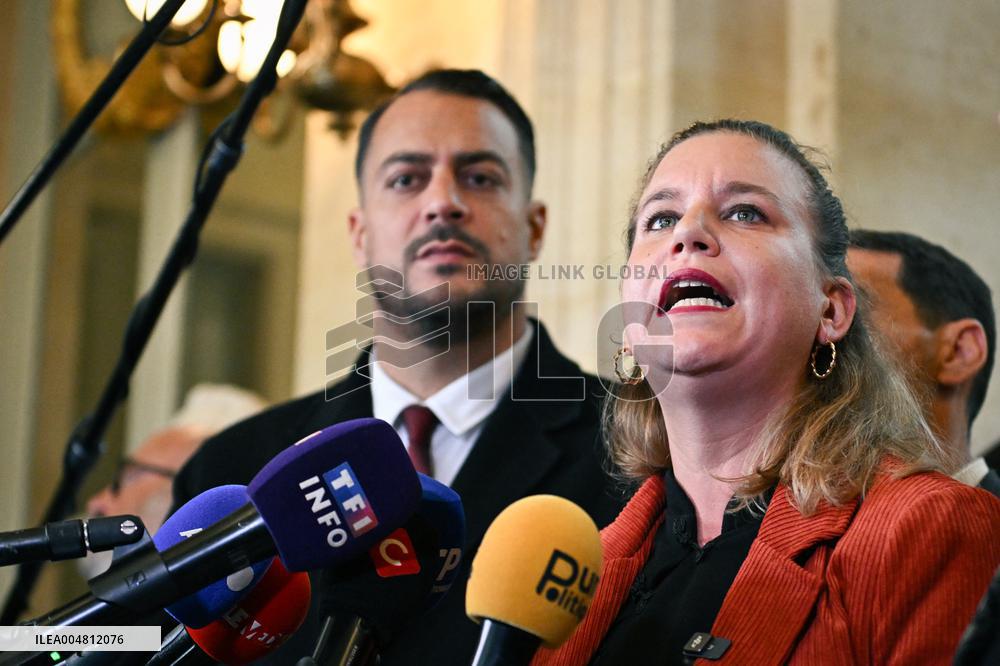 Motion de censure vote at the National Assembly in Paris FA