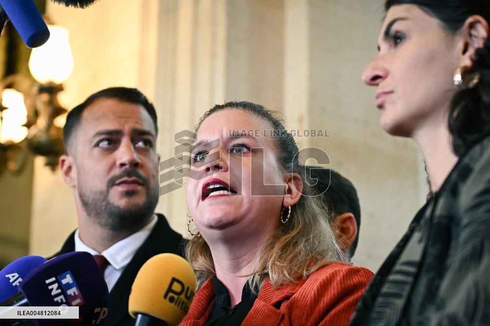 Motion de censure vote at the National Assembly in Paris FA