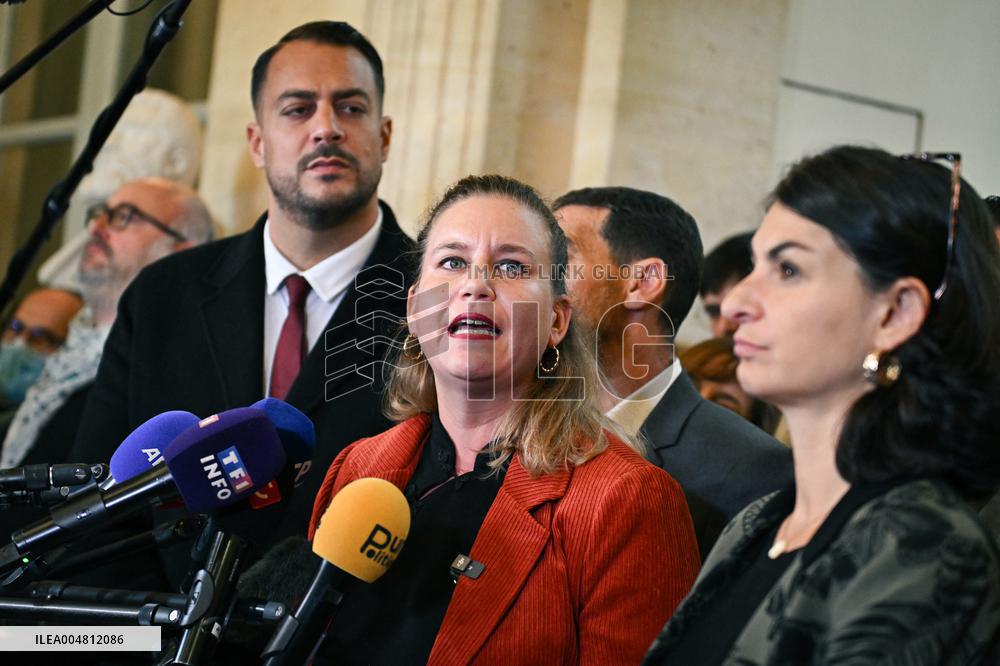 Motion de censure vote at the National Assembly in Paris FA