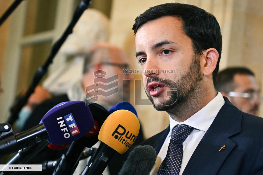 Motion de censure vote at the National Assembly in Paris FA