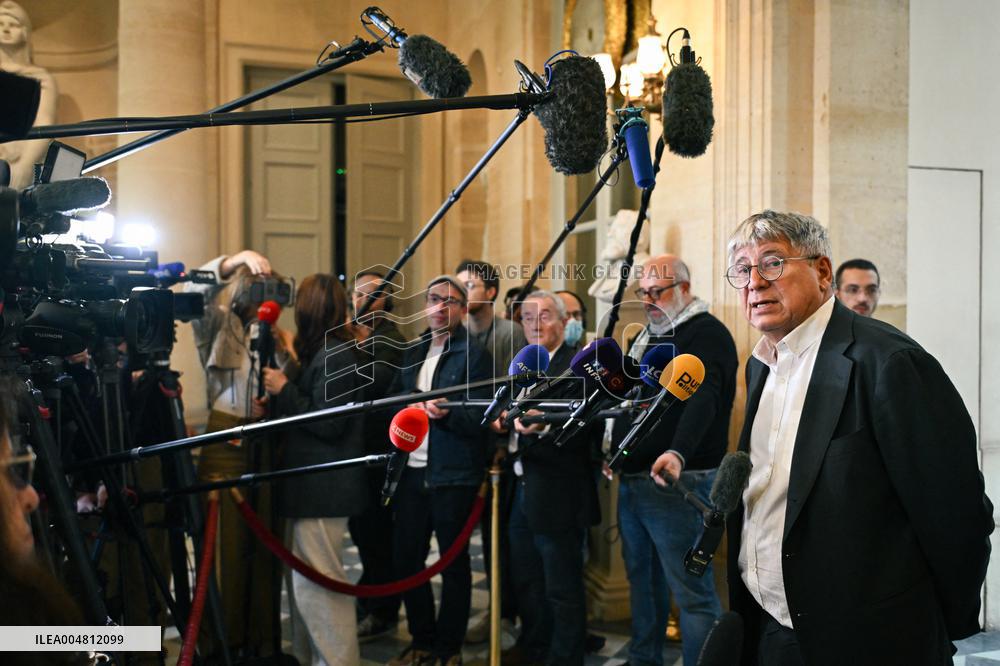 Motion de censure vote at the National Assembly in Paris FA