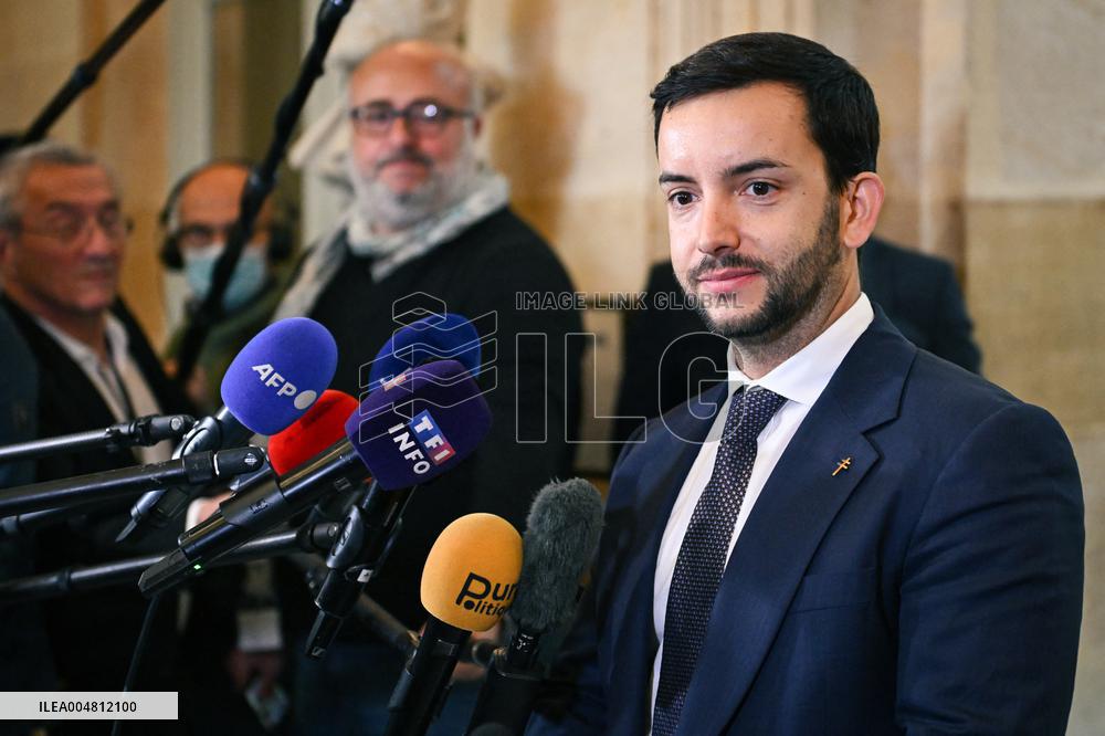 Motion de censure vote at the National Assembly in Paris FA