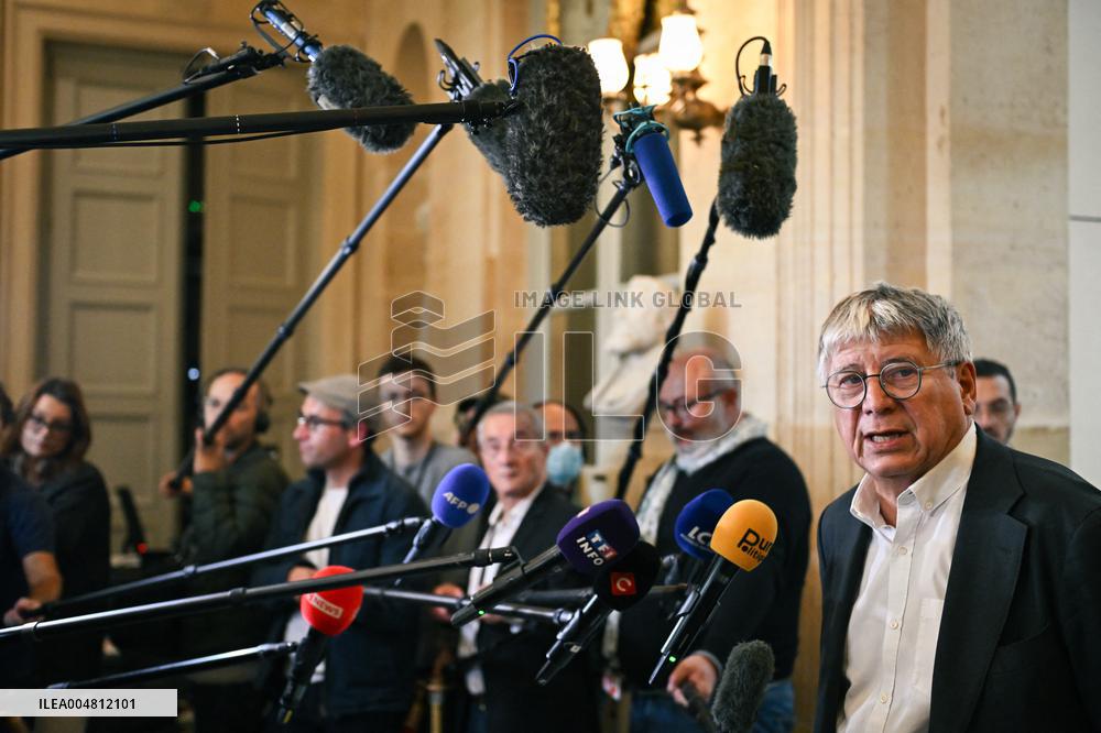 Motion de censure vote at the National Assembly in Paris FA