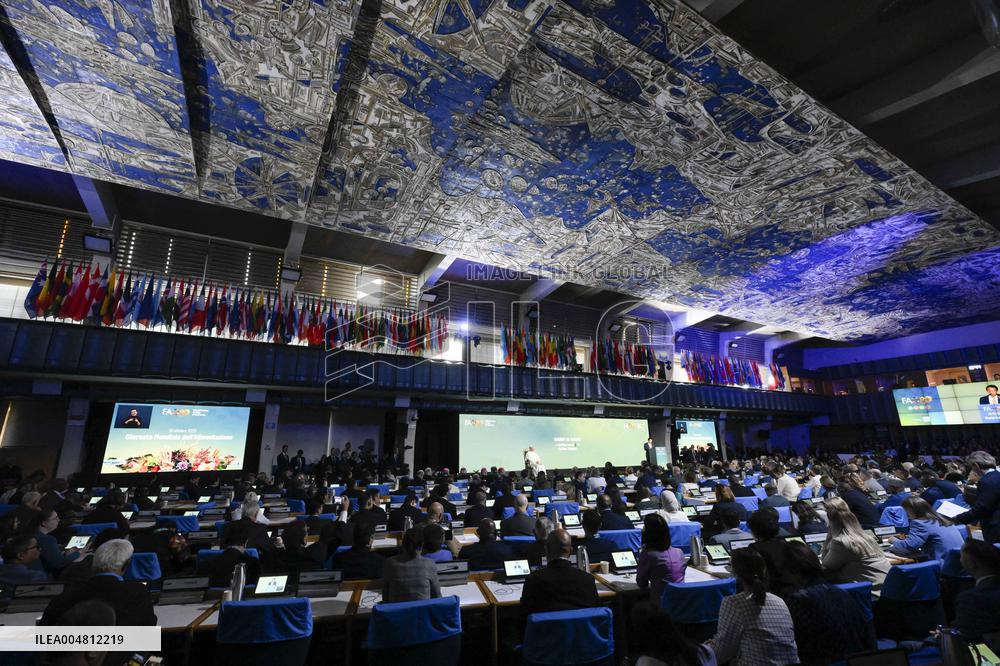 Pope Leo XIV Visits FAO on World Food Day - Rome