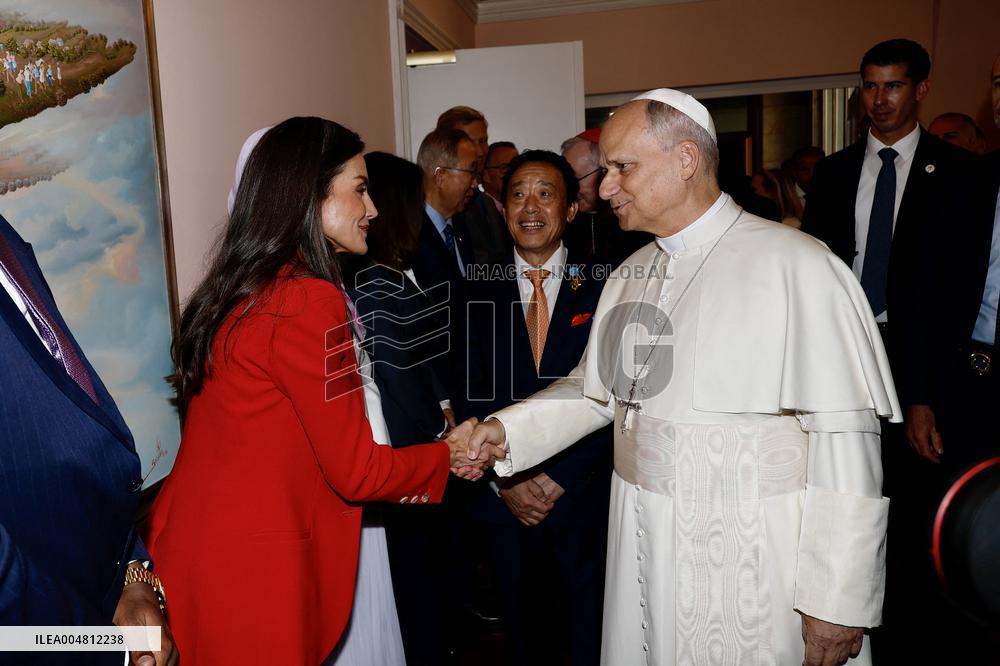 Queen Letizia Attends World Food Day 2025 Ceremony - Rome
