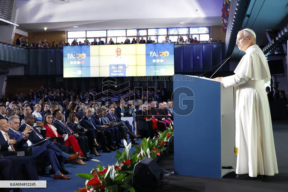 Queen Letizia Attends World Food Day 2025 Ceremony - Rome