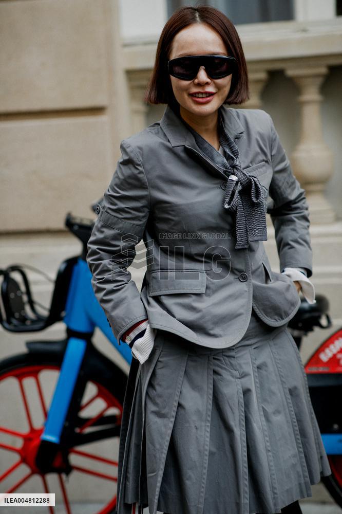 PFW - Thom Browne Arrivals