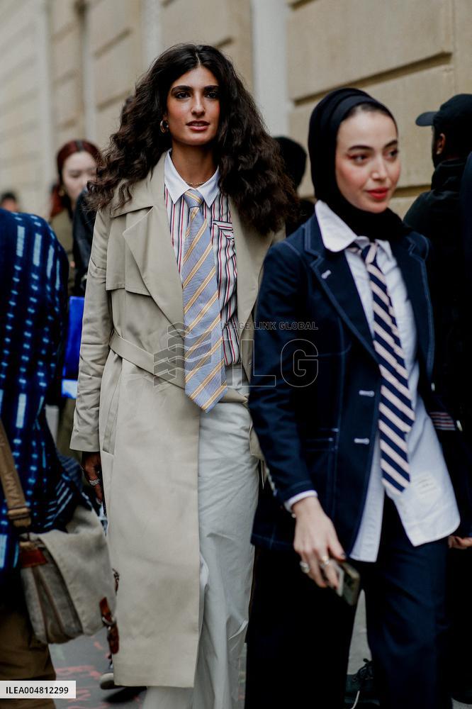PFW - Thom Browne Arrivals