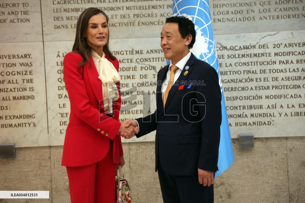 Queen Letizia Attends World Food Day 2025 Ceremony - Rome