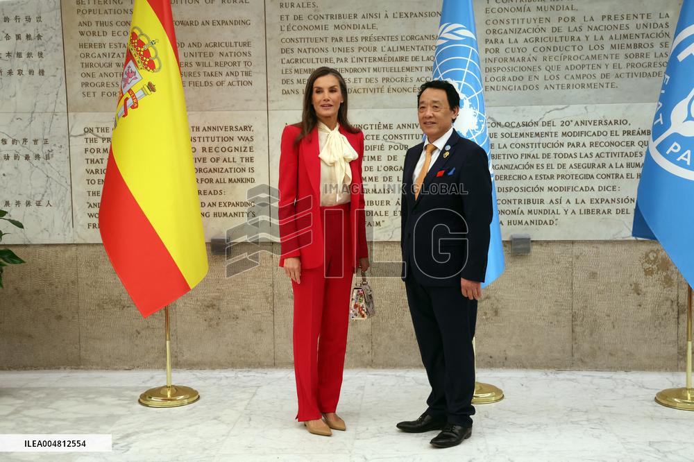 Queen Letizia Attends World Food Day 2025 Ceremony - Rome