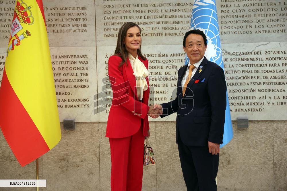 Queen Letizia Attends World Food Day 2025 Ceremony - Rome