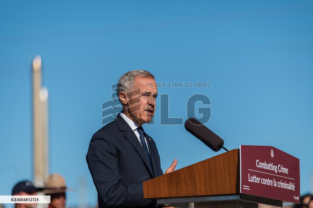 Mark Carney Visits an RCMP Detachment - Canada