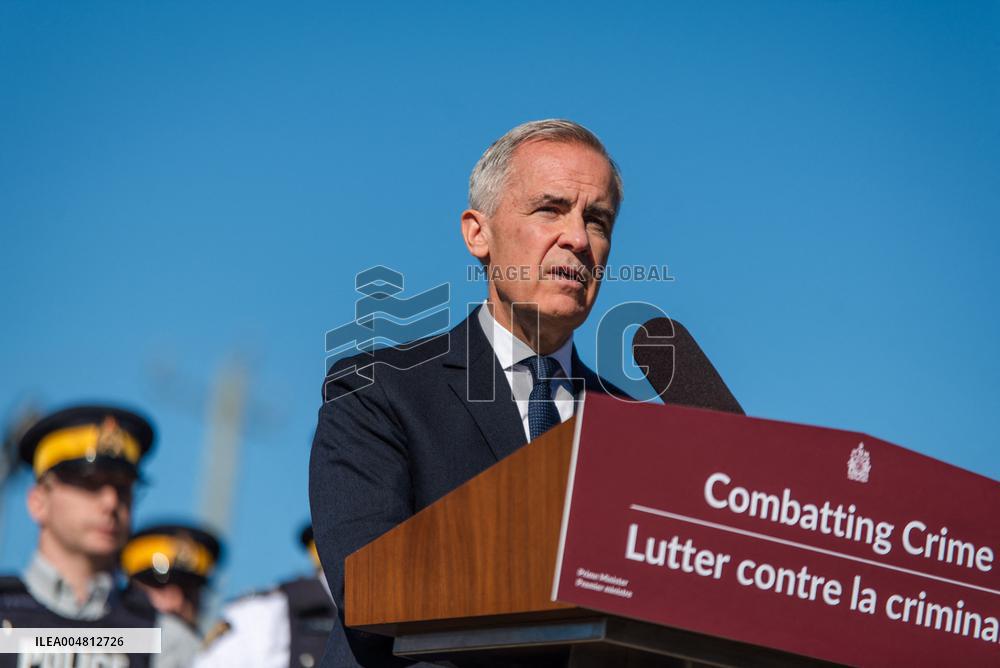 Mark Carney Visits an RCMP Detachment - Canada