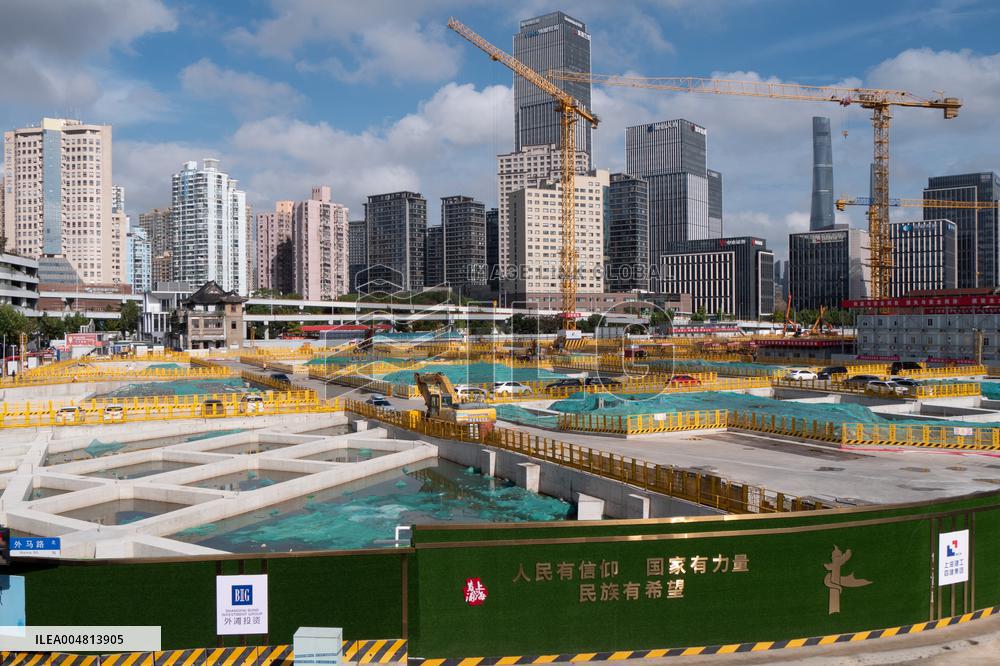 The South Bund Under Construction in Shanghai