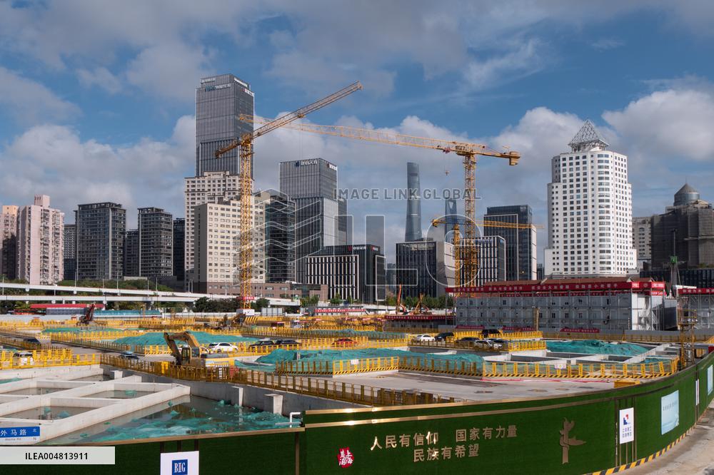 The South Bund Under Construction in Shanghai