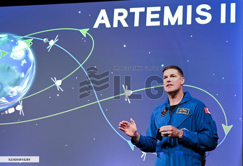 Jeremy Hansen Discusses Artemis II Mission In Longueuil - Canada