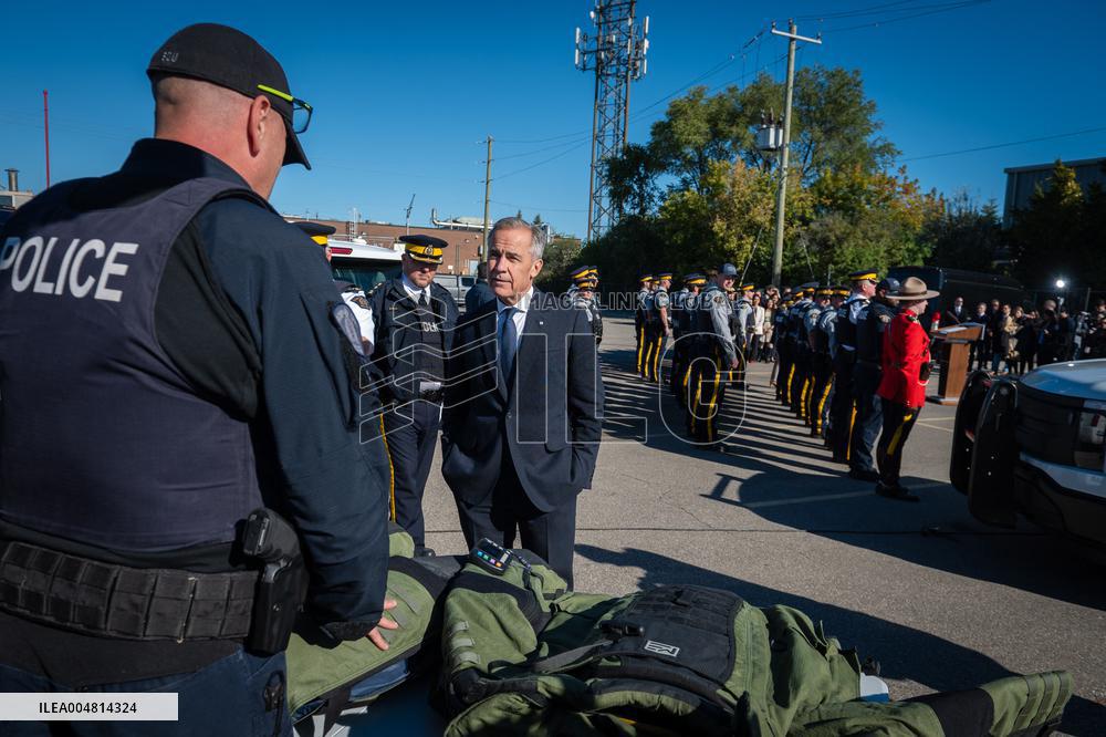 Prime Minister Mark Carney Announces Plans In Etobicoke - Canada