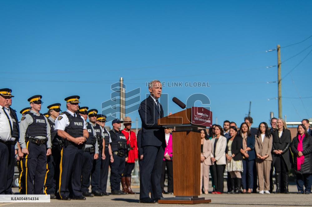 Prime Minister Mark Carney Announces Plans In Etobicoke - Canada