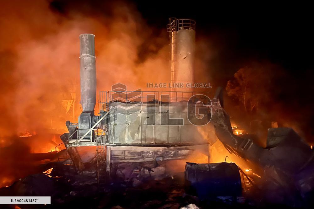 Aftermath Of Israeli Strike On Manufacturing Complex - Lebanon
