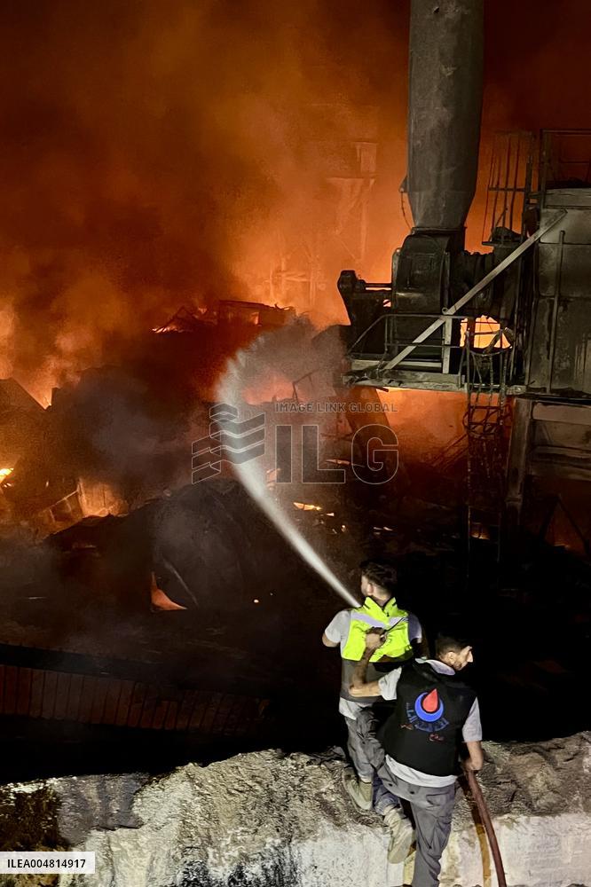 Aftermath Of Israeli Strike On Manufacturing Complex - Lebanon