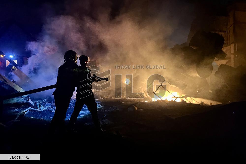 Aftermath Of Israeli Strike On Manufacturing Complex - Lebanon