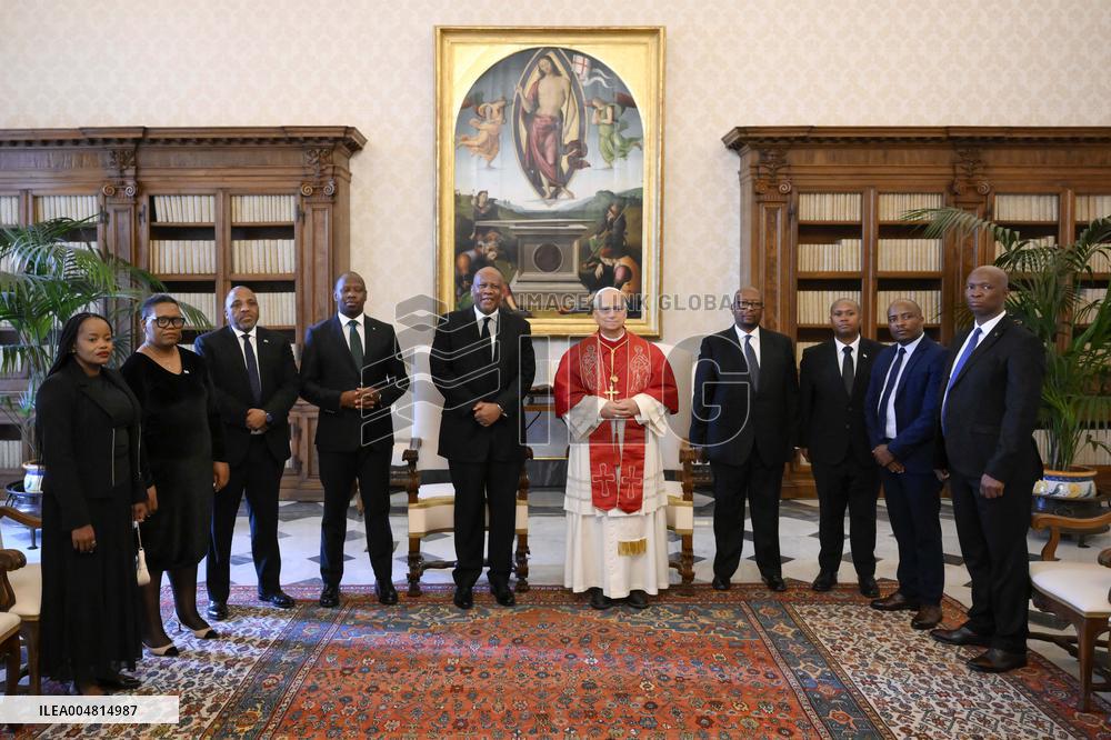 Pope Francis Meets With King Of Lesotho Letsie III - Vatican