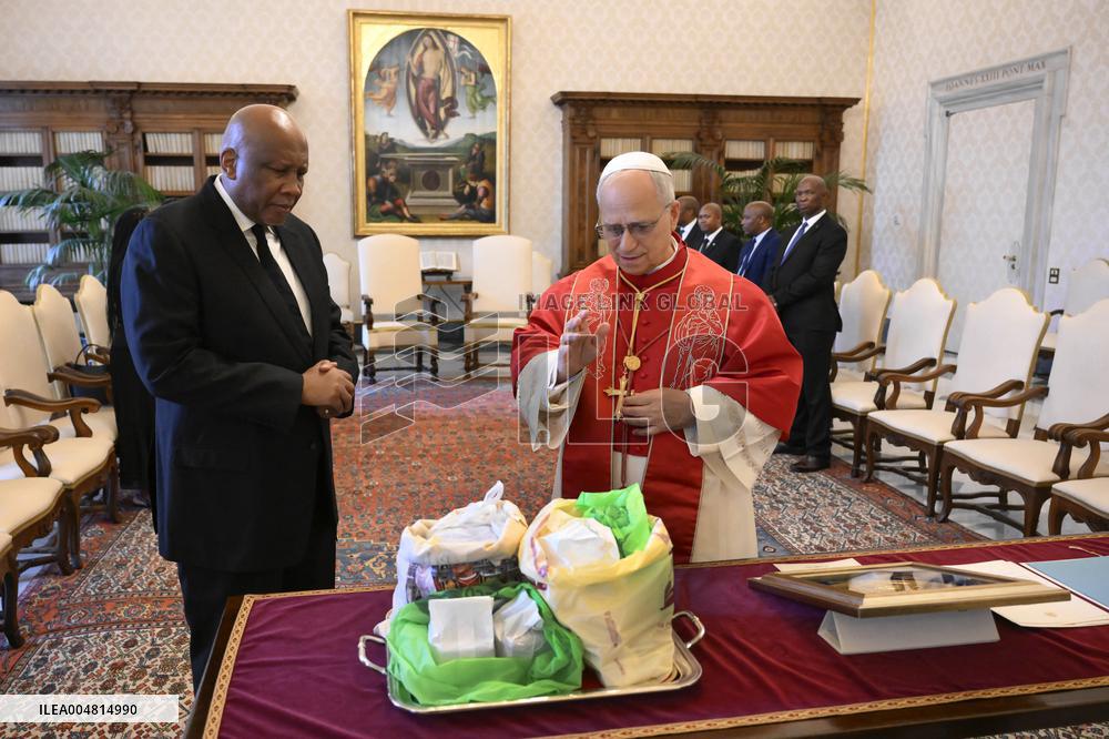 Pope Francis Meets With King Of Lesotho Letsie III - Vatican